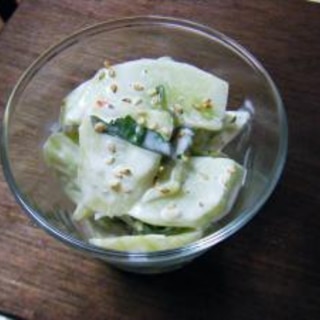 白瓜のマヨネーズサラダ